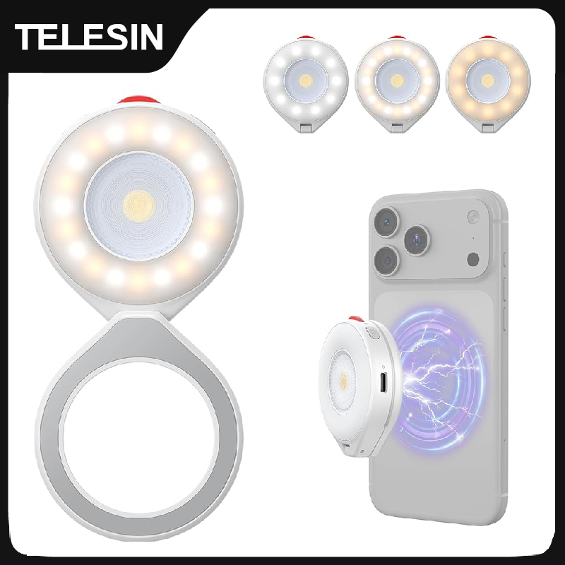 Photography Lighting Brand - Магнитная вспышка TELESIN для смартфона, мини-светильник