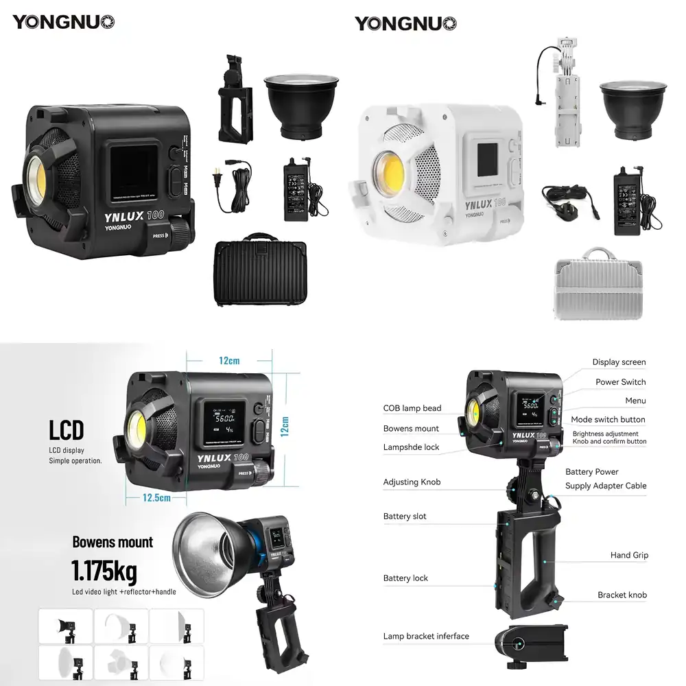 Photography Lighting - YONGNUO YNLUX100 100W 3200K-5600K Компактный ручной