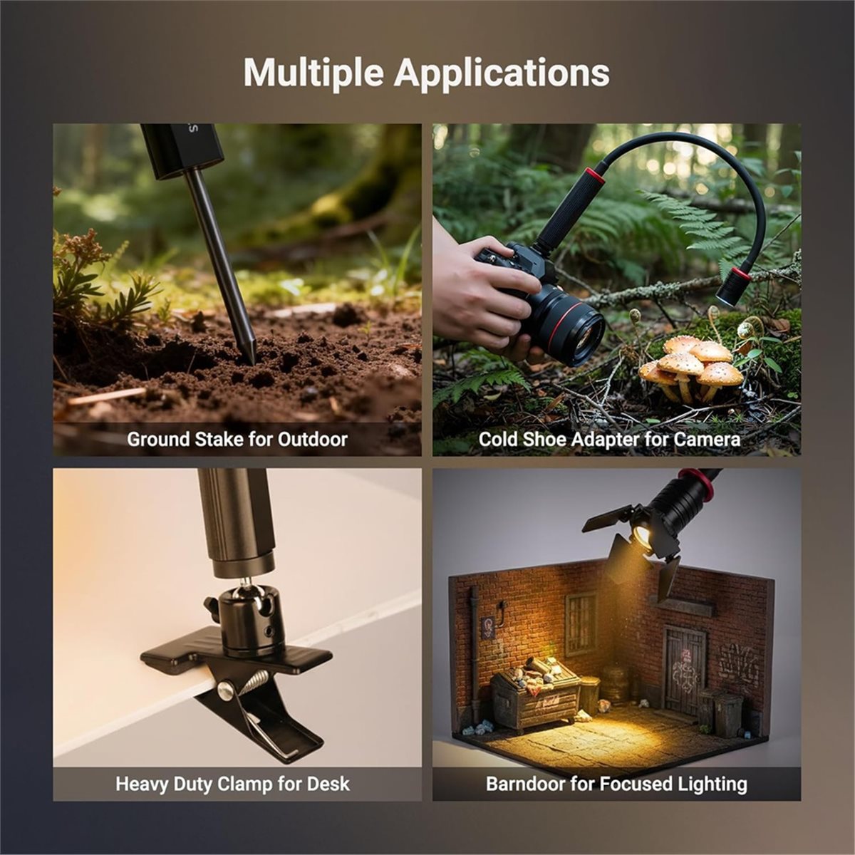Photography Lighting Angles - Светодиодный светильник M05K для макрофотографии, 4