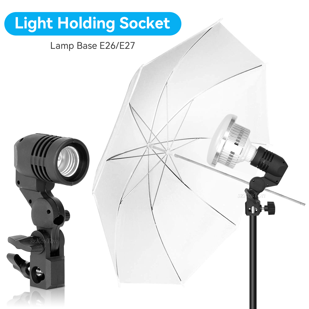 Photography Lighting Umbrella - 2 шт./1 шт., патрон для лампы