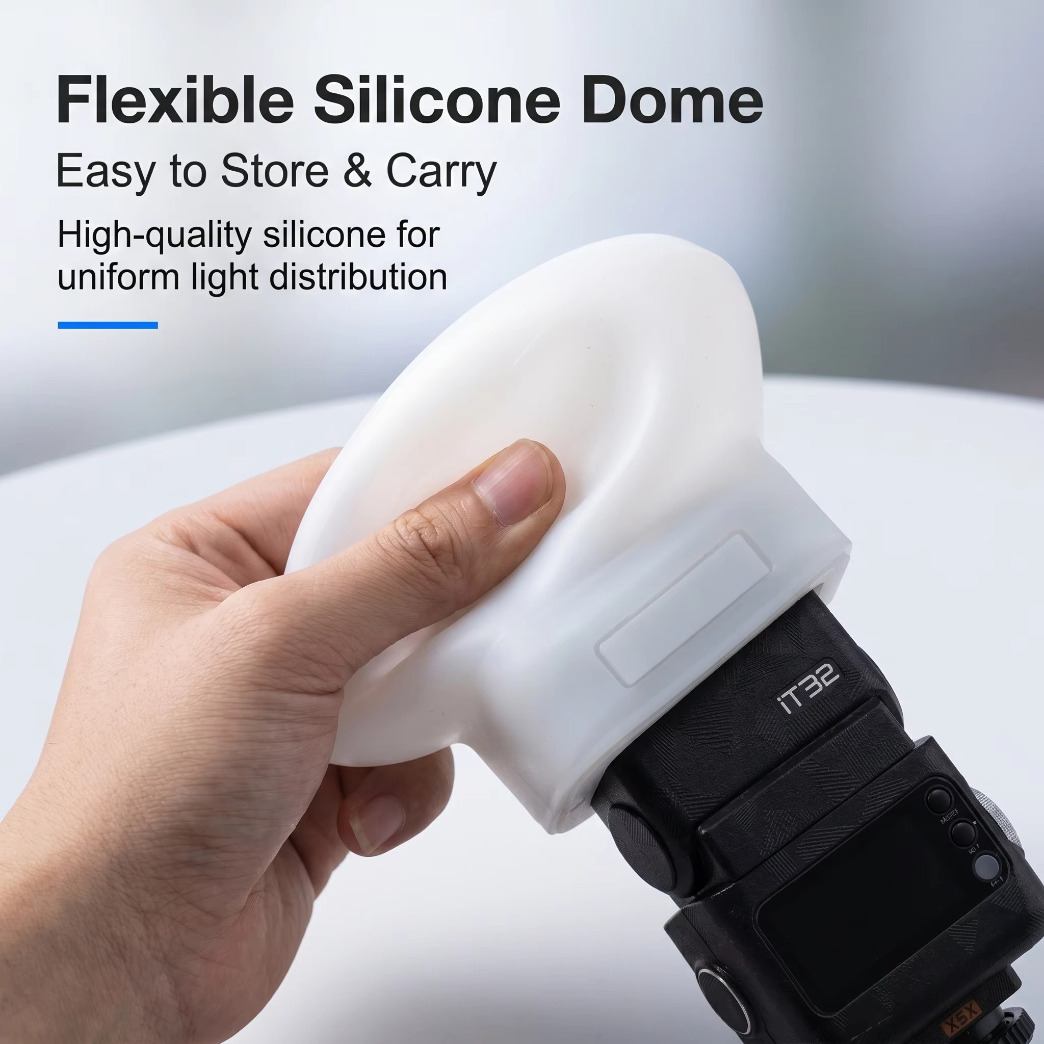 Photography Lighting Diffuser - Силиконовый рассеиватель света для вспышки, совместимый