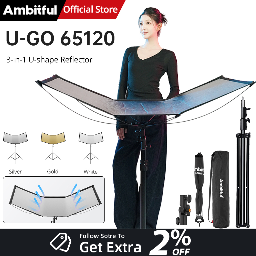 Photography Lighting Type - AMBITFUL 3в1 U-образный диффузор, комплект отражателя