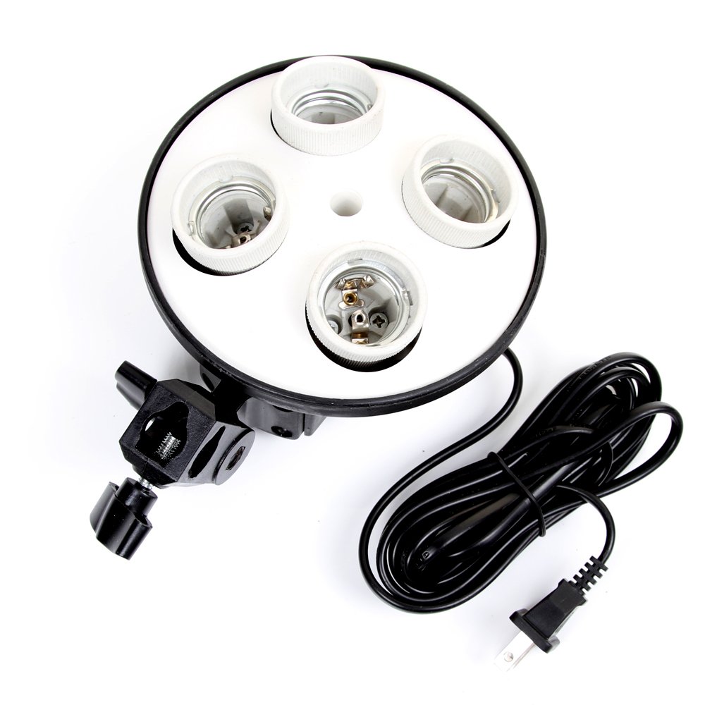 Photography Lighting Kit - E27 Основание Четыре Держателя Лампы Использование