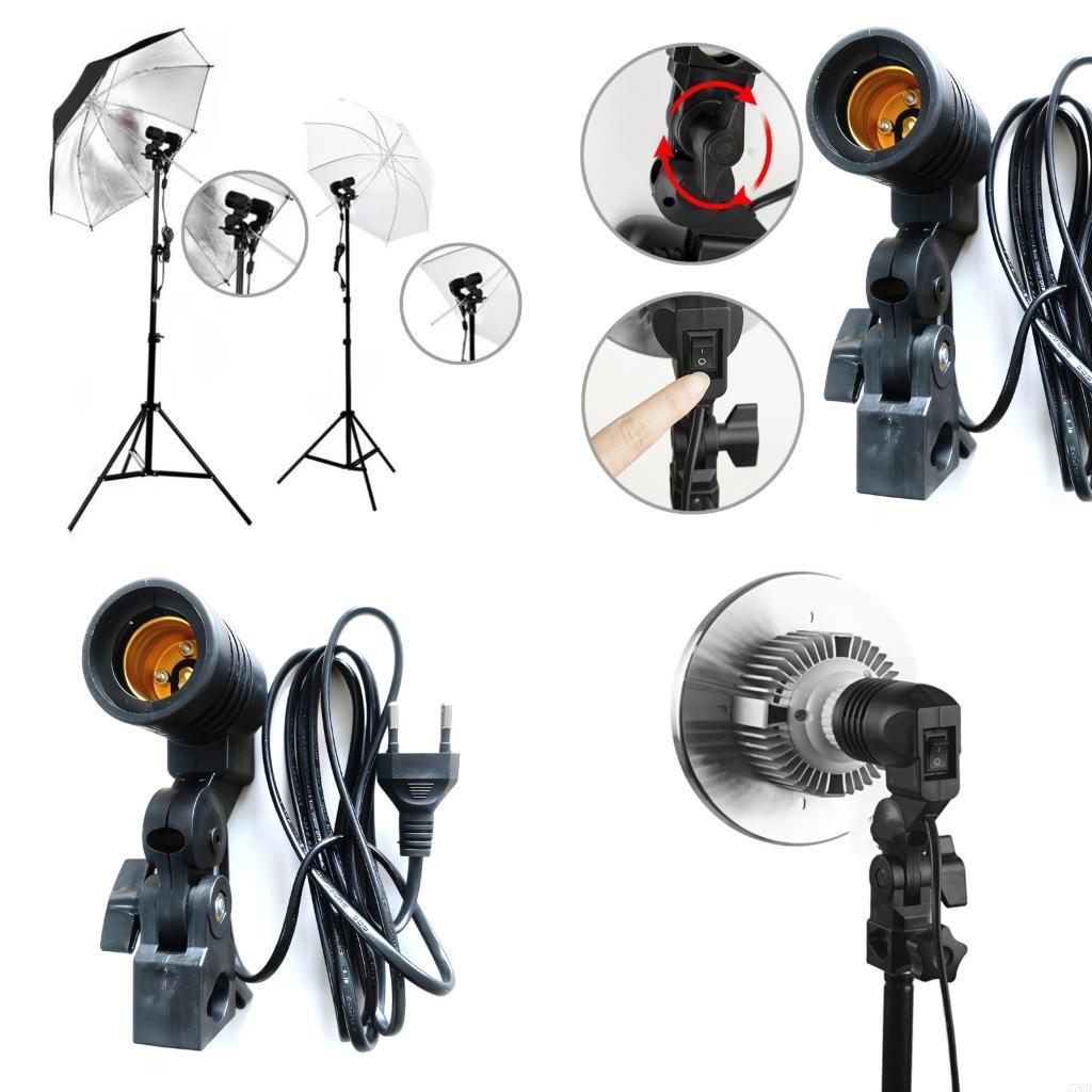 Photography Lighting Umbrella - E27 Световая подставка с опорой для