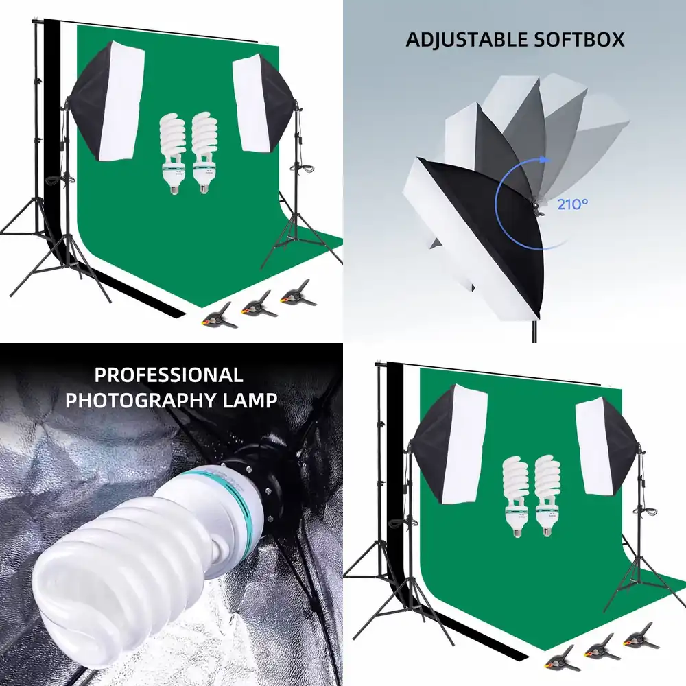 Photography Lighting Umbrella - Комплект оборудования для фотостудии: фоновая стойка