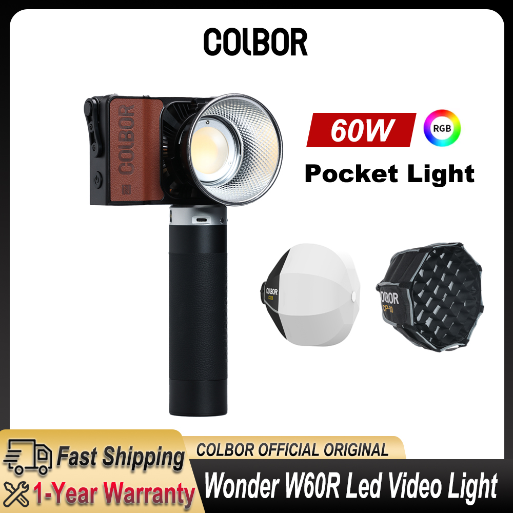 Photography Lighting For Outdoors - Colbor Wonder W60 RGB LED видеосвет,