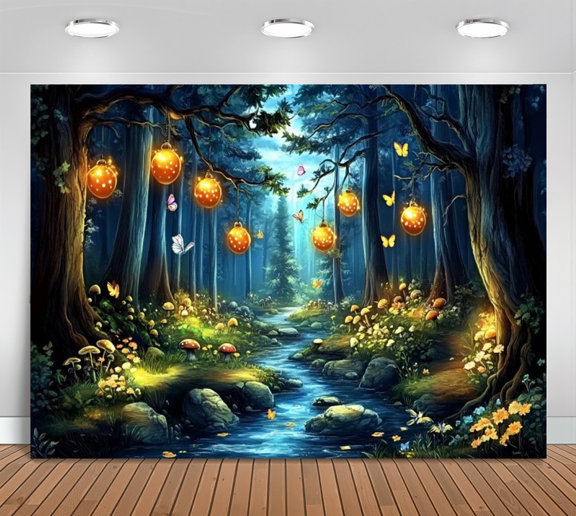 Photography Lighting Ideas - Фоны для фотостудии: Волшебный лес, светящиеся