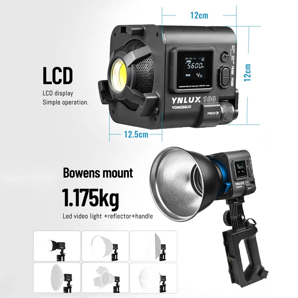 YONGNUO YNLUX100 100W 3200K-56 – обзор и цена Photography Lighting