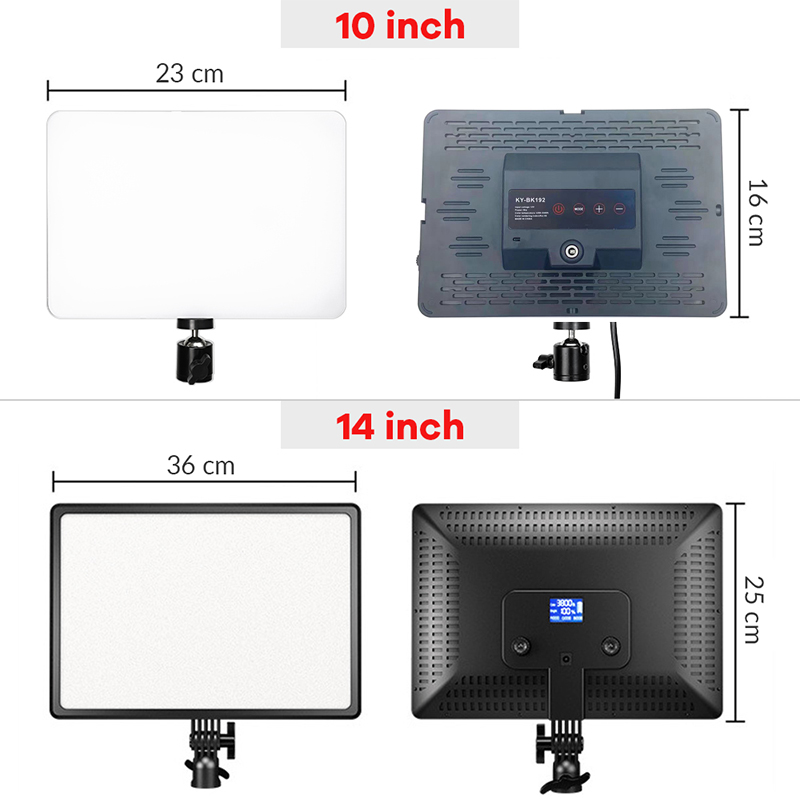14-дюймовая 10-дюймовая светод – обзор и цена Video Light Panel Led