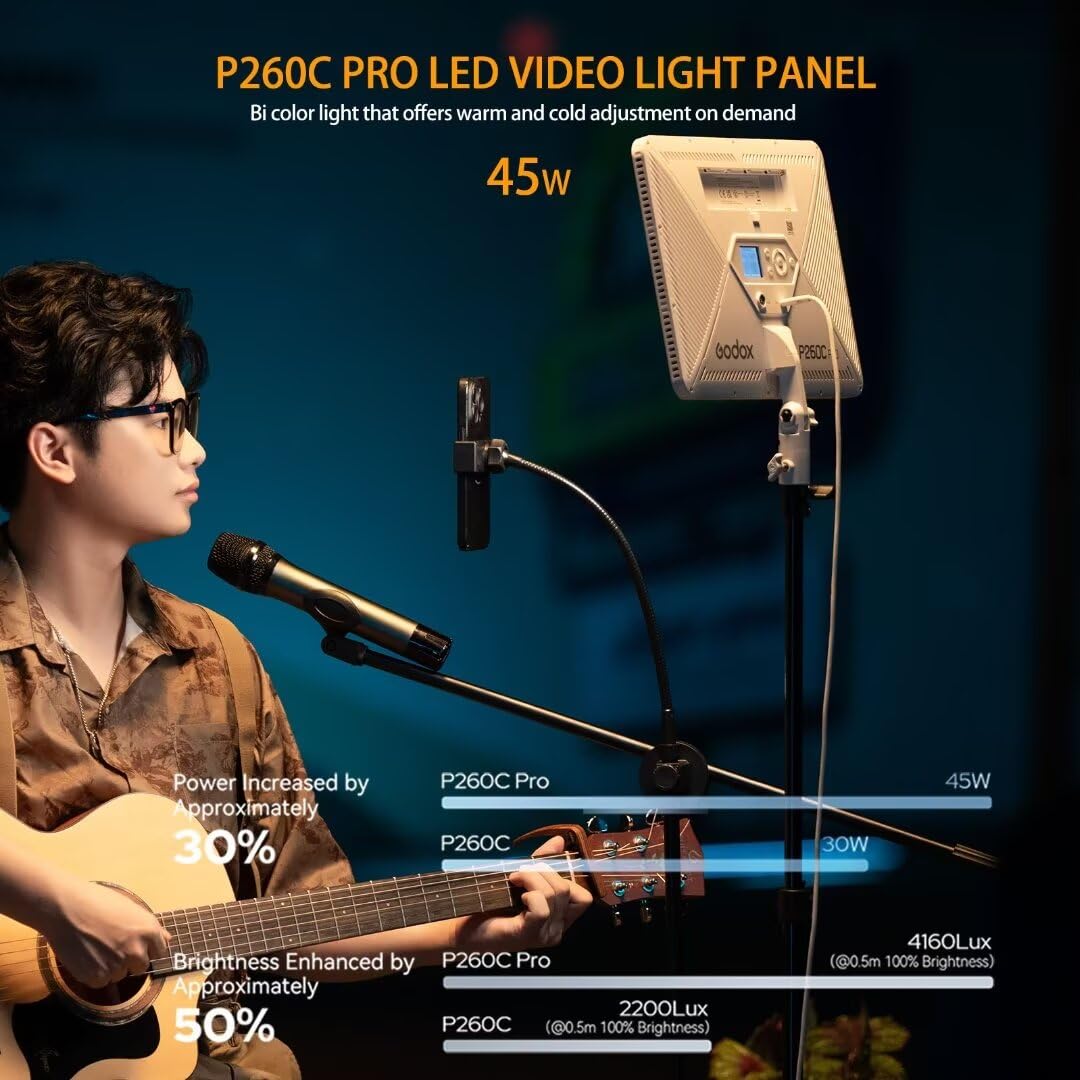 Godox P260C Pro Светодиодная п – обзор и цена Video Light Panel Led