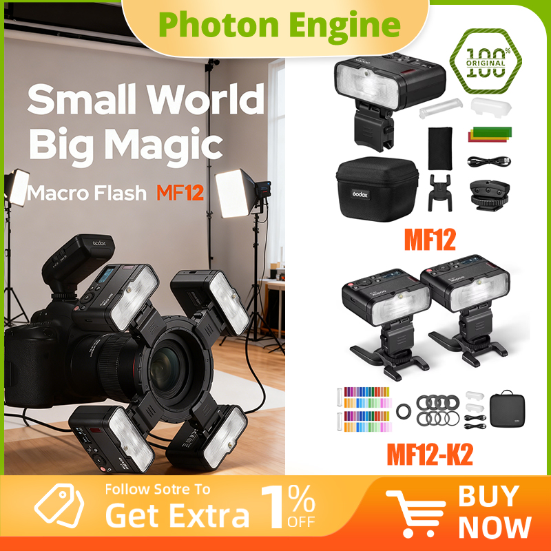 Комплект макро-вспышек Godox M – обзор и цена Photography Lighting Kit Godox